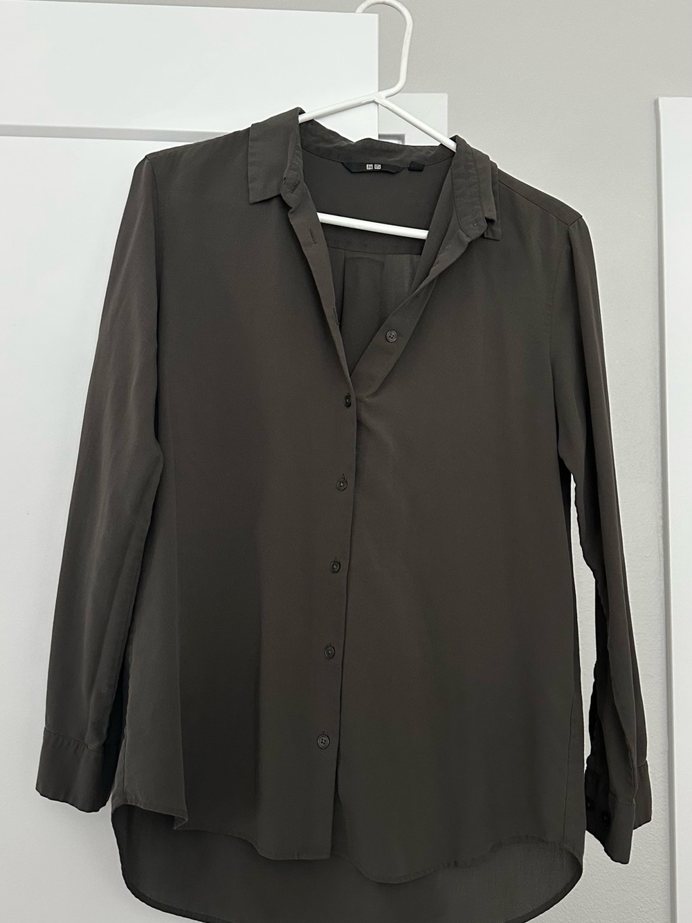 Uniqlo Black Button-Up Shirt